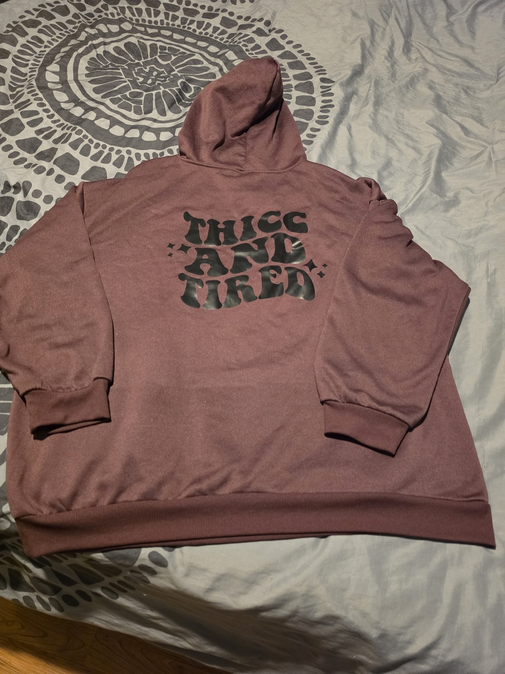 Graphic Hoodie - "Thicc And Tired"